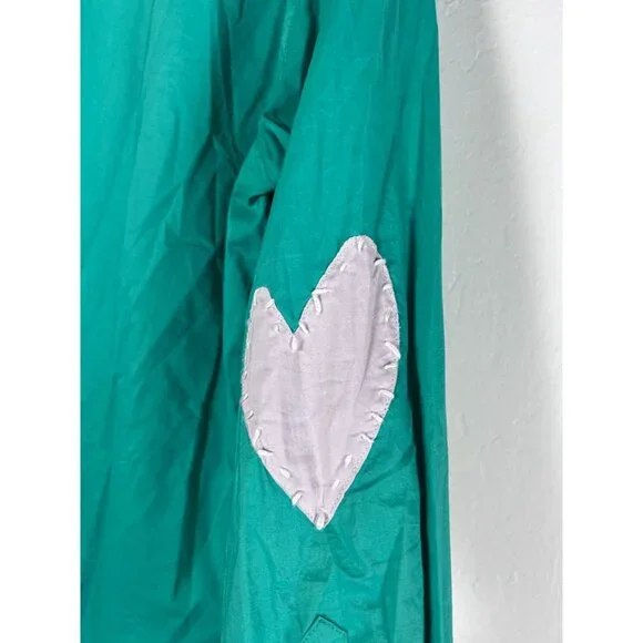 Kerri Rosenthal Womens Patchwork Love Mia Shirt XL Green Button Down Long Sleeve - Picture 3 of 10